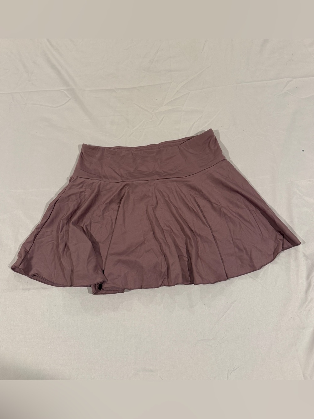 NWT Women's Flared Tennis Skirt with Shorts in Dusty Mauve